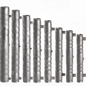 durable all steel grouting sleeves gray finish for prefabricated buildings warehouses offices modern industrial construction