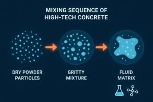 The Transition From Dry Powder To A Fluid Matrix Requires High Shear Mixing And Precise Chemical Admixture Sequencing 300x200
