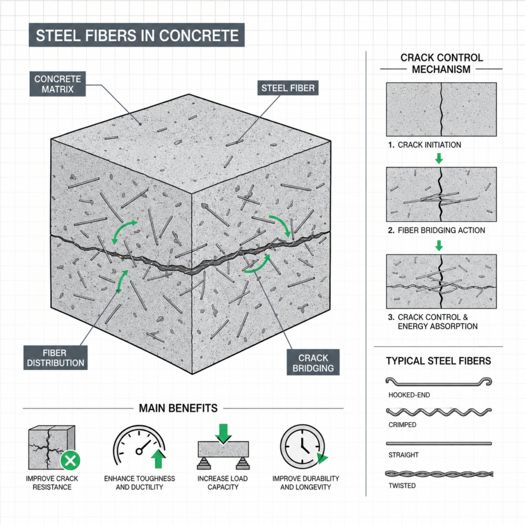 Steel Fiber Reinforced Concrete: Benefits, Applications, and Performance Guide a24b49ed 7145 4a26 bd93 b2e9f0eddf89
